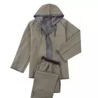 维诺亚老式加大加厚橡胶帆布透气工地劳保雨衣雨裤分体套装骑行雨披