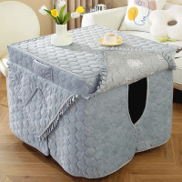 维诺亚新款烤火罩电炉罩正方形烤火炉罩电暖炉桌罩套烤火被烤火罩子罩套