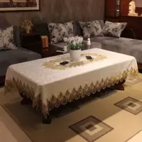 维诺亚欧式茶几桌布布艺长方形客厅现代简约蕾丝电视柜家用白色餐桌台布