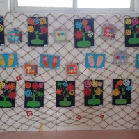 维诺亚创意照片墙主题留言墙面装饰麻绳挂画渔网幼儿园环创麻绳网格装饰