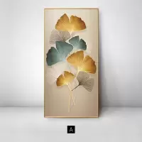 维诺亚玄关装饰画轻奢走廊过道入户门正对墙挂画竖版大气