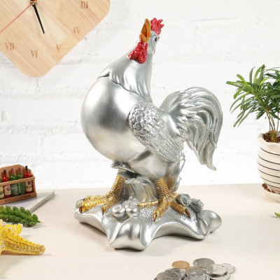 维诺亚镇宅公鸡存钱罐摆件客厅十二生肖鸡储蓄罐风水家用创意时尚零钱罐
