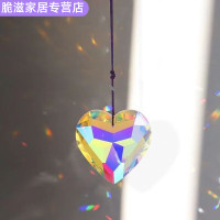 翊橙雪花棱镜太阳捕手光之立方合色水晶吊饰卧室窗户光影彩虹家居摆件