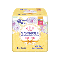 elis®大王 日用卫生巾 光羽奢适系列 极薄棉柔 180mm