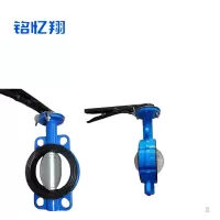 铭忆翔 手柄对夹蝶阀 DN100个