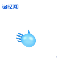 铭忆翔 一次性蓝色手套 均码 双