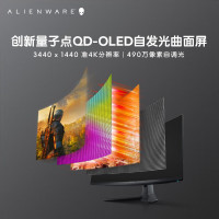AW3423DWF 黑色 34英寸曲面量子点自发光面板 QD-OLED显示器,0.1ms,165Hz,(3440×1440) 3年质保 外星人显示器 不含票