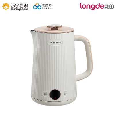 龙的(longde)ZN-S17D家用LED实时温显多段保温电热水壶