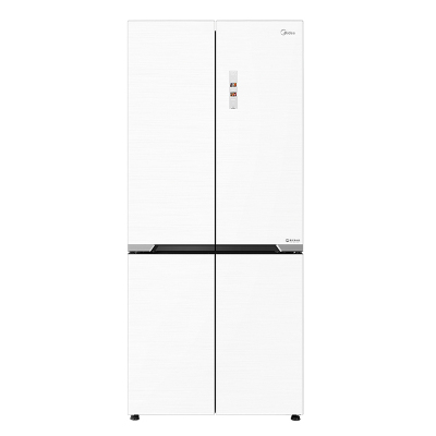 美的(Midea)十字对开门四门风冷无霜一级能效双变频智能净味大容量家用电冰箱 BCD-519WSGPZM 极地白