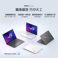 ROG幻14 Air 14英寸 星云屏 设计师轻薄高性能游戏本笔记本电脑 (R9 8945HS 32G 1T RTX4060 OLED屏)灰