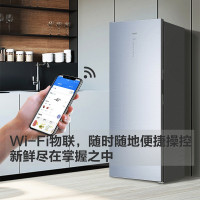 (秒发入户)海尔(Haier)226升家用立式冰柜冷柜冷藏冷冻柜小冰箱 风冷无霜  立式占地小 BD-226WEGLU1