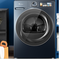 [当天发货]小天鹅本色10公斤干衣机 TH100QH19WZ 超薄全嵌 热泵精准烘 抑菌筒健康