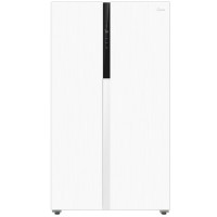 [先问库存]美的冰箱双开门双变频冰箱MR-630WKPZE 流苏白