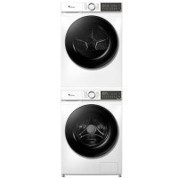 小天鹅水魔方洗烘套装 10KG滚筒洗衣机全自动+热泵烘干机 TG100V186W+TH100VH135W