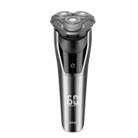 超人剃须刀RS303电动剃须刀 三刀头智能数显全身水洗Type-C充电