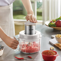 苏泊尔绞肉机JRD08多功能绞肉机2L大容量高硼硅玻璃大功率