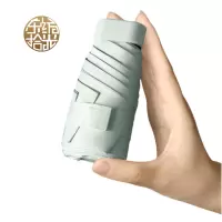 东纺拾光 DF5011 迷你六折黑胶晴雨防晒伞薄荷绿