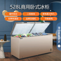 [工厂直发]美菱528升卧式冰柜商用速冻海鲜冷冻柜冷藏冷冻转换冰箱全冷冻冰柜五面制冷大容积冷柜BC/BD-528DTX