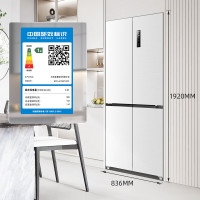 [咨询客服查库存]美菱冰箱601升家用冰箱四开门1级能效风冷无霜变频底部散热十字门电冰箱BCD-601WPU9CT白色