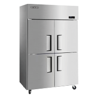 美菱四门全冷冻厨房冰箱商用厨房立式冷柜大容量饭店餐饮店后厨不锈钢食堂厨房冰箱MCF(L)-1.2LDE714MV7
