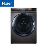 (当天发货)海尔(Haier)滚筒洗衣机10公斤直驱变频全自动晶彩触控屏玉墨银 智能投放EG100MATE8SU1