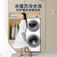 小天鹅滚筒洗衣机全自动13公斤水魔方TGG13E 子母分区洗 白色款智能投放 一屏双控 子母分区 TGG13E