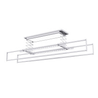 欧普晾衣机OUPU电动晾衣架 智能语音多功能版本J-49A-2[智能语音]白色