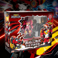 迷你特工队之最强恐龙第八季8雷霆霸王龙三角龙变形手表套装玩具