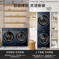 小天鹅洗烘套装10公斤滚筒洗衣机+热泵烘干机蓝氧护色洗TG100V89PRO+TH100VH89PRO