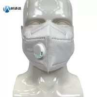 耐适达 KN95耳挂式带阀折叠防尘口罩 806V/只