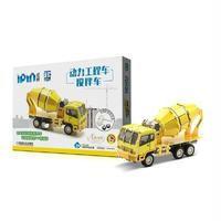 爱拼3D益智手工动力工程车搅拌车