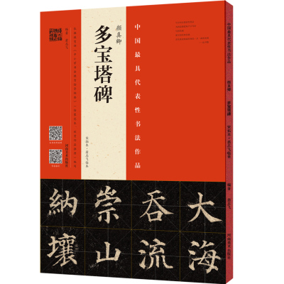 颜真卿多宝塔碑 中国代表性书法作品 宋拓本翁志飞临本 隶书碑帖毛笔字帖 临摹范本欣赏作品推荐 河南美术出版社