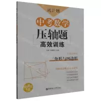[N]中考数学压轴题高效训练(三角形与四边形答案详解版)/周计划-9787562860075