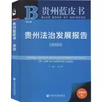 鹏辰正版贵州蓝皮书:贵州法治发展报告(2020) 吴大华 著 社会科学文献出版社818A01