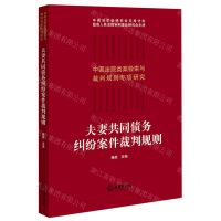 [N]夫妻共同债务纠纷案件裁判规则/中国法院类案检索与裁判规则专项研究-9787519754150