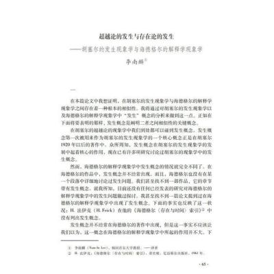 转向中的现象学运动