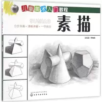 素描基础教程 1-4册 [正版]素描基础教程 从结构到明暗 石膏几何体+单体静物+组合静物+石膏头像 人物石膏几何体 风