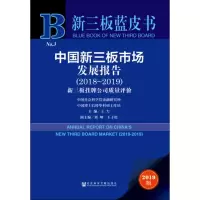 中国新三板市场发展报告(2018~2019) 2019版