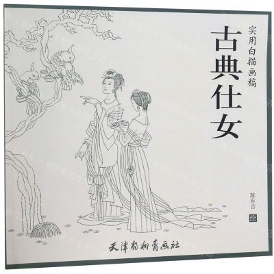 [N]古典仕女(实用白描画稿)-9787554708521
