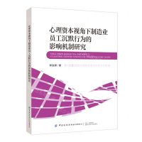 [N]心理资本视角下制造业员工沉默行为的影响机制研究-9787522914640