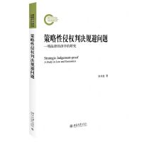 [N]策略性侵权判决规避问题(一项法律经济学的研究)-9787301339763