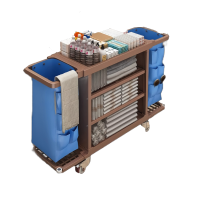 威印WY-03 双边客房工作车 加厚静音大轮含两个布袋(计价单位:辆)棕色