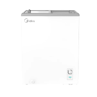 美的钛钢灰167升卧式冷柜MS-205LGE一级能效直冷设计独立式推拉门省电耐用