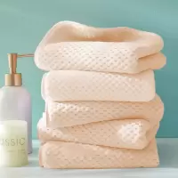 名都丽人 MDLR-MJ34 35*75cm 华夫格珊瑚绒毛巾 (计价单位:条)浅黄