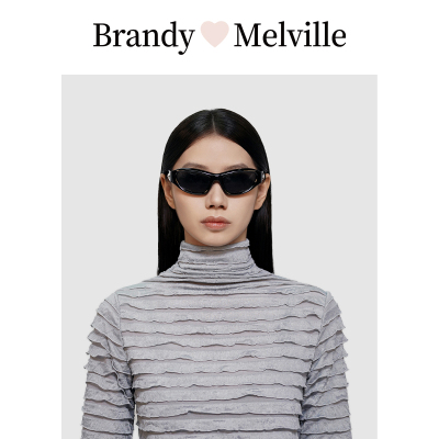 Brandy Melville BM墨镜太阳镜男女同款2024新款猫眼复古个性墨镜