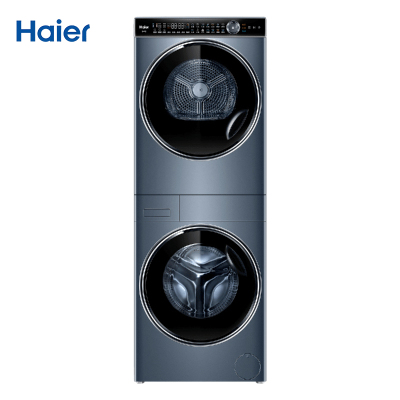 Haier/海尔H9 Y12BLD12U1(洗干套机)海尔叠黛和美12公斤洗烘套装精华洗羊毛蓝标养护空气洗双擎热泵