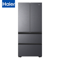 海尔小红花482升BCD-482WGHFDB9SYU1专业超薄零嵌法式多门家用冰箱一级能效