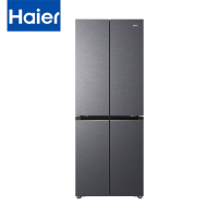 海尔418L十字对开门冰箱BCD-418WGHTDB9S9U1超薄零嵌 一级变频黑金净化700mm超窄整机