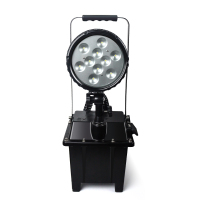 驰洛科 CLZF8609 DC24V 30W IP64 LED光源 充电式 防爆移动工作灯 (计价单位:台) 黑色