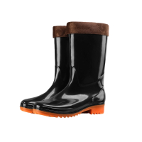 朗盛光艺 YX-07 加棉中筒通用均码 雨鞋 (计价单位:双) 黑色